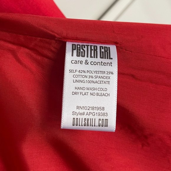 NWT Dolls Kill - Poster Grl Red Satin Blazer Size Large - Picture 11 of 12